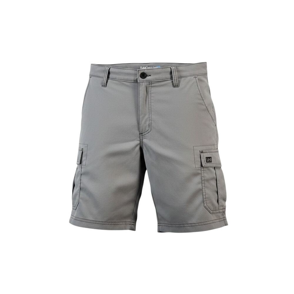 Lee Dungarees Mens Gray Cargo Shorts 33 Utility Casual Outdoor Workwear